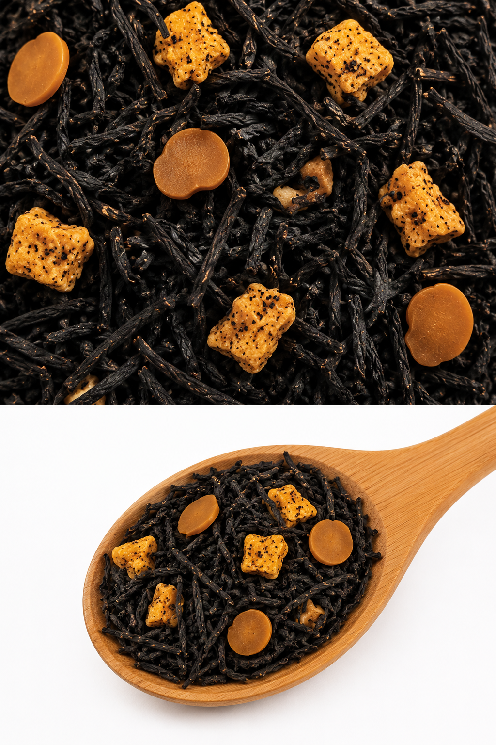 Imagen té negro tarta de manzana